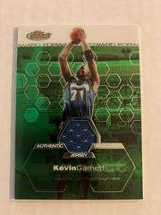 Kevin Garnett Jersey Basketball Cards 2002 Finest Prices