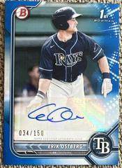 Erik Ostberg [Blue] Baseball Cards 2022 Bowman Paper Prospect Autographs Prices