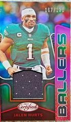 Jalen Hurts [Pink] Football Cards 2023 Panini Certified Ballers Mirror Prices