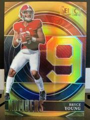 Bryce Young [Gold] #SNBY Football Cards 2022 Panini Select Draft Picks Numbers Prices