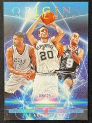 Manu Ginobili / Tony Parker / Tim Duncan [Turquoise] #24 Basketball Cards 2023 Panini Origins Nucleus Prices