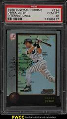 Derek Jeter #224 Baseball Cards 1998 Bowman Chrome International Prices