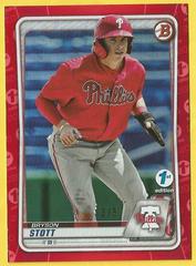 Bryson Stott [Red Foil] #BFE-68 Baseball Cards 2020 Bowman 1st Edition Prices