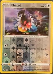 Chatot [Reverse Holo] #112 Pokemon Crown Zenith Prices
