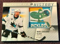 Marc Edouard Vlasic Hockey Cards 2021 SP Game Used Embroidered in History Prices