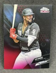 Eloy Jimenez [Red Refractor] #4 Baseball Cards 2021 Topps Chrome Black Prices