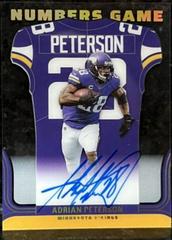 Adrian Peterson #NG-ADP Football Cards 2023 Panini Donruss Numbers Game Autographs Prices
