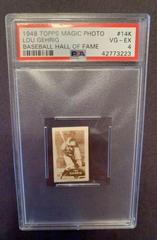 Lou Gehrig #14K Baseball Cards 1948 Topps Magic Photo Baseball Hall of Fame Prices