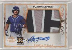 Austin Wells [Platinum] #PA-AW2 Baseball Cards 2020 Leaf Trinity Patch Autographs Prices