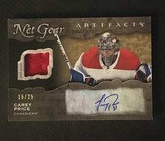 Carey Price [Autograph] Hockey Cards 2021 Upper Deck Artifacts Net Gear Prices