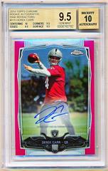 Derek Carr [With Ball Pink Refractor Autograph] #115 Football Cards 2014 Topps Chrome Prices