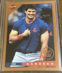 Jose Canseco [Series 2 Artist's Proof] Baseball Cards 1996 Score Dugout Collection Prices