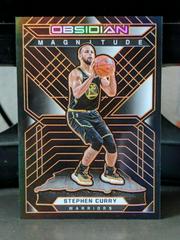 Stephen Curry [Orange] Basketball Cards 2021 Panini Obsidian Magnitude Prices