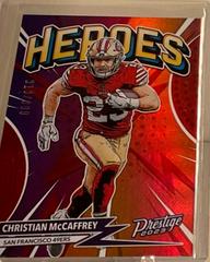 Christian McCaffrey [Red] #H-9 Football Cards 2023 Panini Prestige Heroes Prices