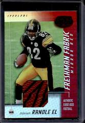 Antwaan Randle El [Mirror Red Jersey] #123 Football Cards 2002 Leaf Certified Prices