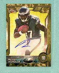 Nelson Agholor [Running Autograph Camo Refractor] Football Cards 2015 Topps Chrome Mini Prices