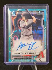 Adrian Del Castillo [Aqua Lava Refractor] #CDA-AD Baseball Cards 2021 Bowman Draft Pick Chrome Autographs Prices