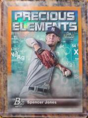Spencer Jones [Orange] Baseball Cards 2023 Bowman Platinum Precious Elements Prices