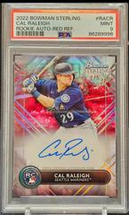 Cal Raleigh [Red] #RA-CR Baseball Cards 2022 Bowman Sterling Rookie Autographs Prices