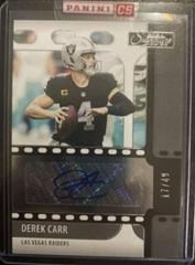 Derek Carr #SS-DCA Football Cards 2021 Panini Chronicles Signature Series Prices