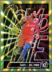Joel Embiid [Yellow Laser] #15 Basketball Cards 2019 Panini Donruss Complete Players Prices