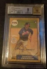 Dansby Swanson [Maple Wood] Baseball Cards 2017 Topps 1987 Autographs Prices