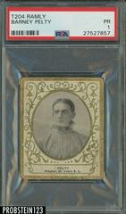 Barney Pelty Baseball Cards 1909 T204 Ramly Prices
