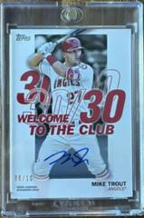 Mike Trout #WCA-MT Baseball Cards 2023 Topps Welcome to the Club Autographs Prices