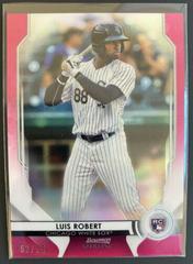 Luis Robert [Pink Refractor] #BSR-80 Baseball Cards 2020 Bowman Sterling Prices