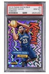 Anthony Davis Basketball Cards 2015 Panini Excalibur Kaboom Prices