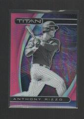 Anthony Rizzo [Pink] #1 Baseball Cards 2021 Panini Chronicles Titan Prices