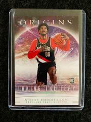 Scoot Henderson #24 Basketball Cards 2023 Panini Origins Taking the Leap Prices