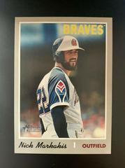Nick Markakis [Throwback] #505 Baseball Cards 2019 Topps Heritage Prices