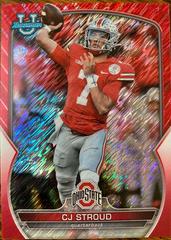 CJ Stroud [Red Shimmer] Football Cards 2022 Bowman Chrome University Prices