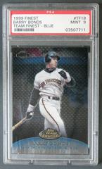 Barry Bonds [Refractor] #TF18 Baseball Cards 1999 Finest Team Blue Prices