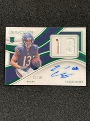 Tyler Scott [Emerald] #38 Football Cards 2023 Panini Immaculate Numbers Rookie Patch Autograph Prices