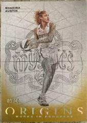 Shakira Austin [Gold] #11 Basketball Cards 2023 Panini Origins WNBA Works in Progress Prices