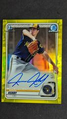 Aaron Ashby [Yellow Refractor] #BCP-57 Baseball Cards 2020 Bowman Chrome Prospects Prices