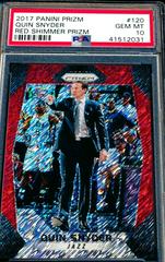 Quin Snyder [Red Shimmer Prizm] Basketball Cards 2017 Panini Prizm Prices