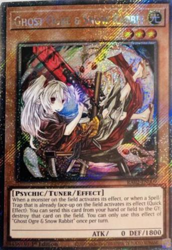 Ghost Ogre & Snow Rabbit [Platinum Secret Rare] RA02-EN009 YuGiOh 25th Anniversary Rarity Collection II