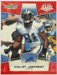 Calvin Johnson [Super Bowl XLIII Red] Football Cards 2008 Panini Score Prices