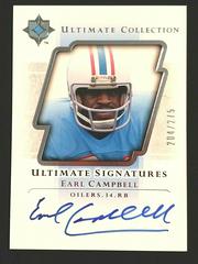 Earl Campbell #US-EC Football Cards 2004 Upper Deck Ultimate Collection Signatures Prices