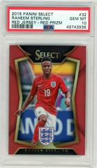 Raheem Sterling [Red] Soccer Cards 2015 Panini Select Prices