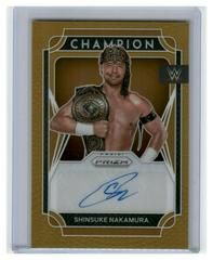 Shinsuke Nakamura [Gold Prizm] Wrestling Cards 2022 Panini Prizm WWE Champion Signatures Prices