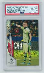 Lukas Hradecky [Speckle Refractor] Soccer Cards 2019 Topps Chrome UEFA Champions League Prices