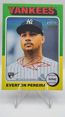 Everson Pereira [Special Edition Red Ink] #ROA-EP Baseball Cards 2024 Topps Heritage Real One Autograph Prices