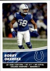 Bobby Okereke #200 Football Cards 2022 Panini NFL Stickers Prices
