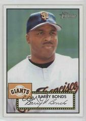 Barry Bonds [Black Back] #31 Baseball Cards 2001 Topps Heritage Prices