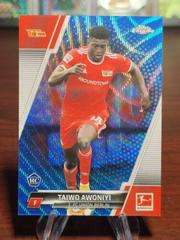 Taiwo Awoniyi [Blue Refractor] #16 Soccer Cards 2021 Topps Chrome Bundesliga Prices