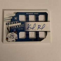 Keibert Ruiz [Material Signature] Baseball Cards 2021 Panini Absolute Prices